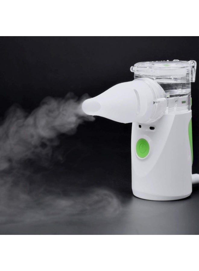 جهاز بخار محمول صغير، جهاز ترطيب واستنشاق محمول مع شحن USB و2 كمامة، مناسب للكبار والأطفال - Image 3